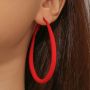 Personalized alloy long drop-shaped earrings, fashionable niche design, sensual exaggerated earrings